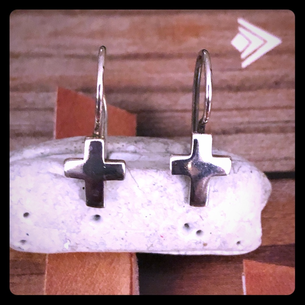 Silpada Sterling Silver Cross Earrings